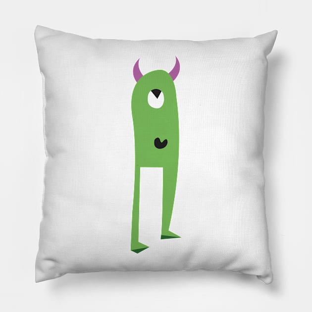 Green devil Pillow by now83