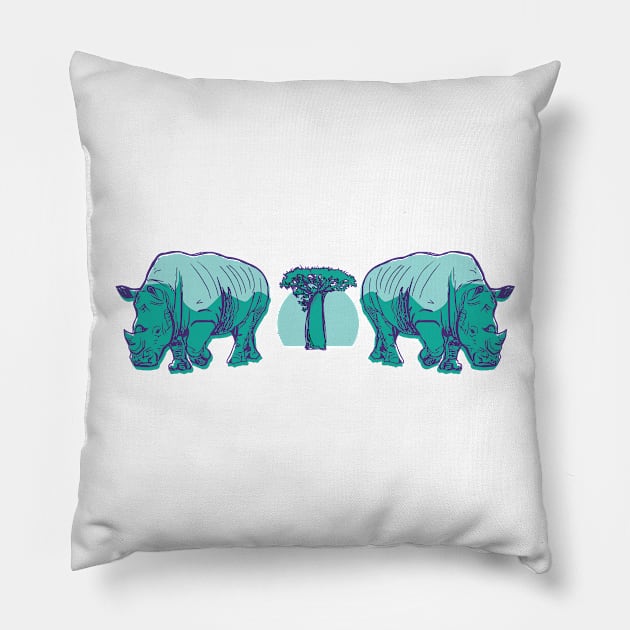 Rhino Baobab Pillow by CauseWagon