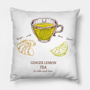 Ginger Lemon Tea Pillow