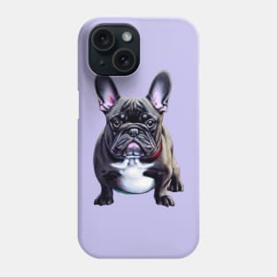 Fluffy Blue French Bulldog Feeling Cute Bulldog Puppy Phone Case