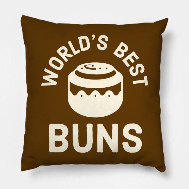 Cinnamon Roll Pastry Chef World's Best Buns for Girls Pillow by PodDesignShop