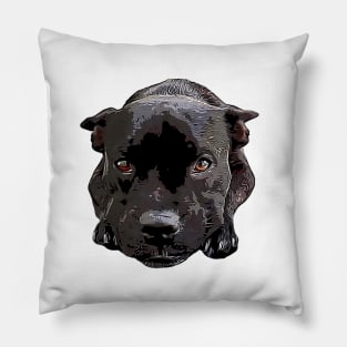 Staffy Looking Cute! Pillow