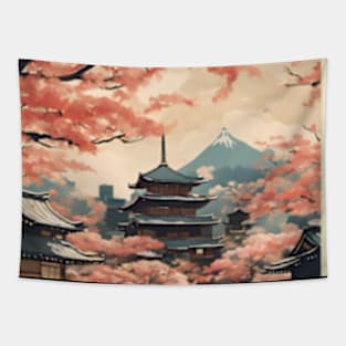 japan tokyo vintage travel tourism 11 Tapestry