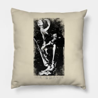 Retro Miles Davis Pillow