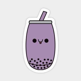 Cute Taro Bubble Tea - Kawaii Boba Tea Magnet