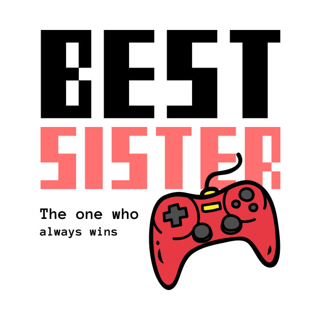 Best Sister Gamer by DC Bell Design