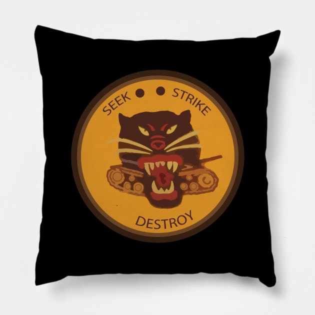 Seek, Strike, & Destroy ..take 2 Pillow by onestarguitar