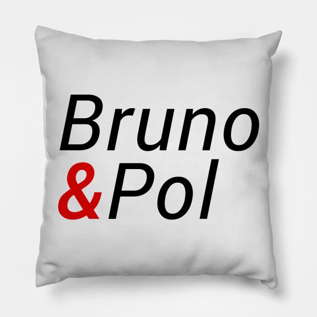 Bruno & Pol Pillow by byebyesally