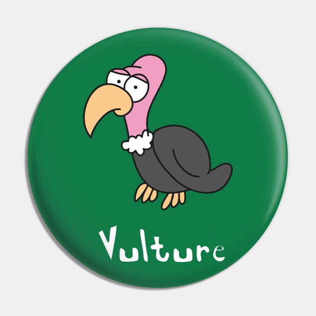 Vulture Pin by ptdoodles