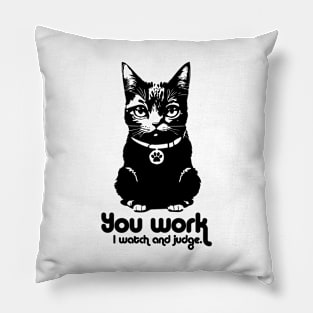 Cat and work Pillow