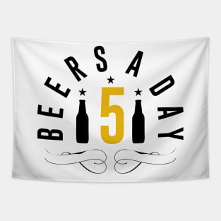 5 Beers a day Tapestry