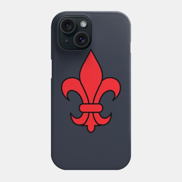 fleur de lis (red) Phone Case by PabloDeChenez