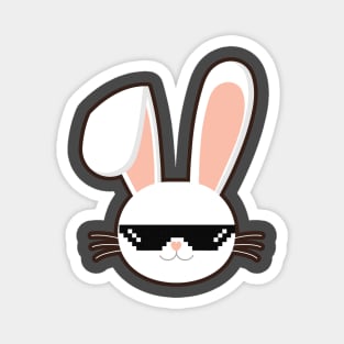 Bunny With Glasses Magnet