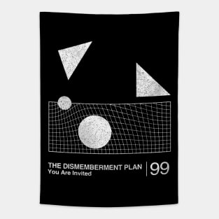 The Dismemberment Plan  / Minimalist Graphic Artwork Design Tapestry