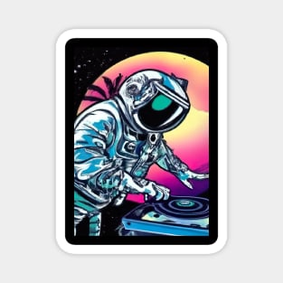Astronaut DJ In Space Magnet