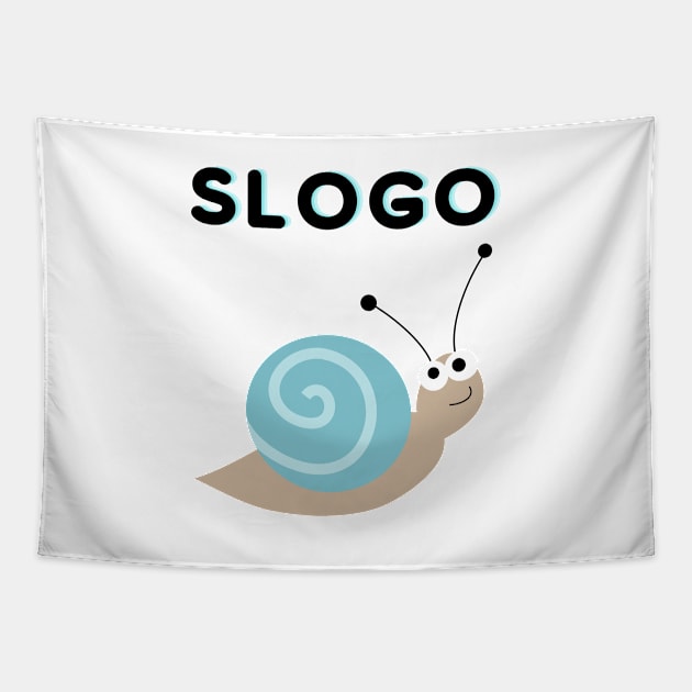 Slogo, I Love Slugs Tapestry by Cor Designs