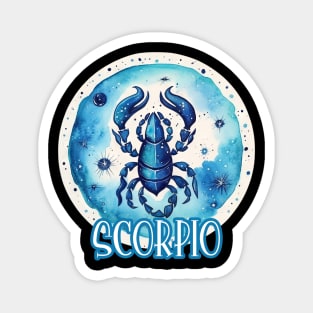 Scorpio in Watercolor Magnet