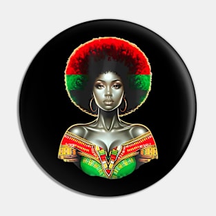 Heritage Hue Collection Natural  Black Woman Pin