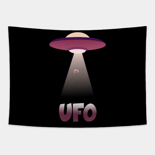 UFO Alien Abduction Tapestry by vladocar