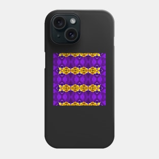 Royal Purple Violet Primrose With Gold Pattern 10 Phone Case