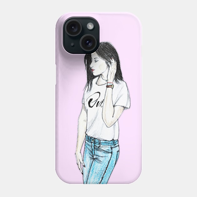 Modern girl Phone Case by DarkoRikalo86