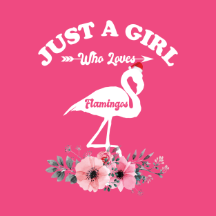 Just A Girl Who Loves Flamingos T-Shirt