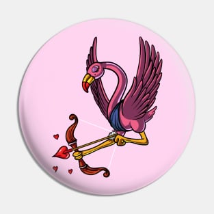 Flamingo Bird Cupid Pin