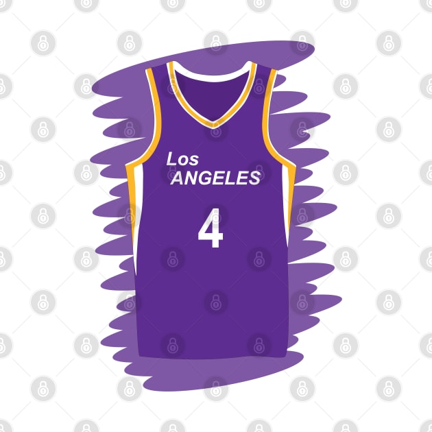Uniform number 4 of the Los Angeles Sparks by GiCapgraphics