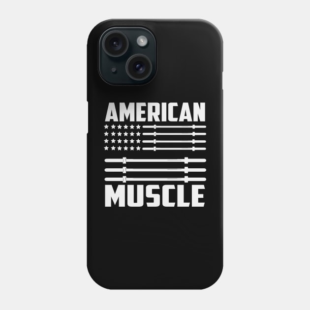 American Muscle, Guy, Fitness Phone Case by Tee-hub