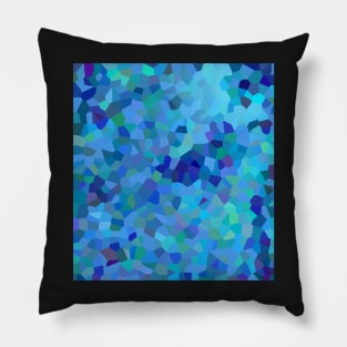 Blue Abstract Texture Pillow