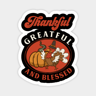 Grateful thankful blessed Magnet