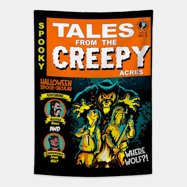 Tales from the Creepy Acres Halloween Spooktacular 2 T-Shirt Tapestry by CreepyAcres