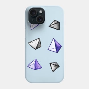 Geometric Watercolor Pyramid Pattern Phone Case