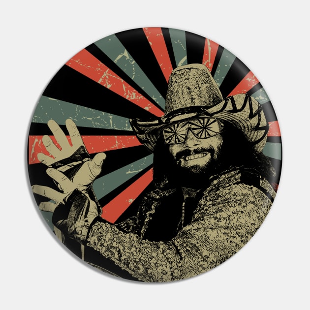 RANDY SAVAGE || Vintage Art Design || Macho Man Pin by Setipixel