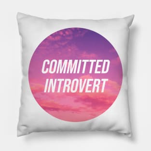 Committed Introvert Pillow