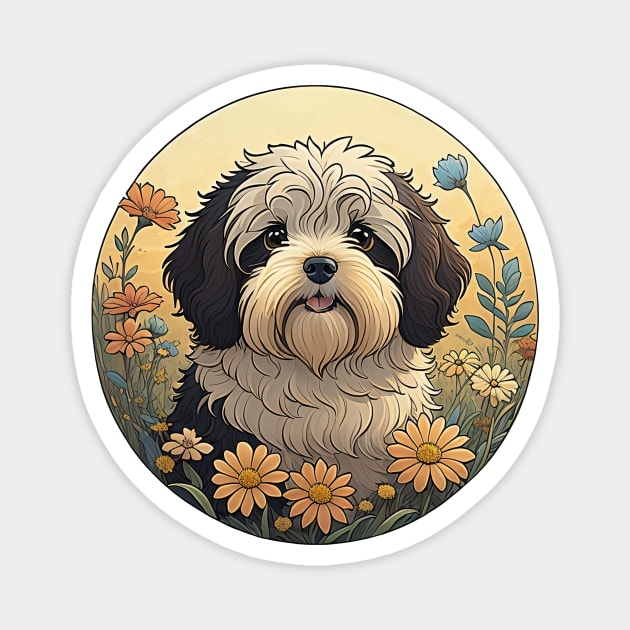 Havanese Garden Playtime Magnet by Pet And Petal