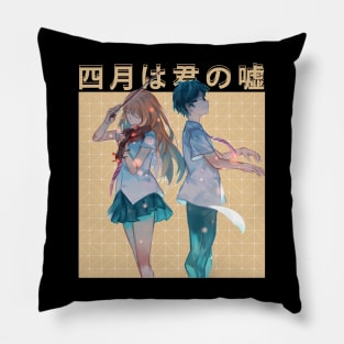 Melodies of the Heart Shigatsu wa Anime T-Shirt Celebrating Love and Music Pillow