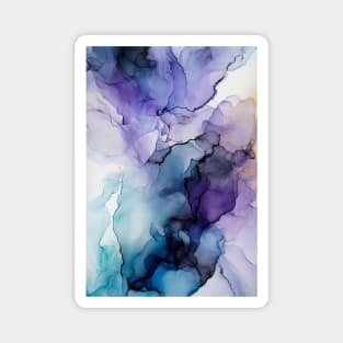 Pretty Purple - Abstract Alcohol Ink Art Magnet