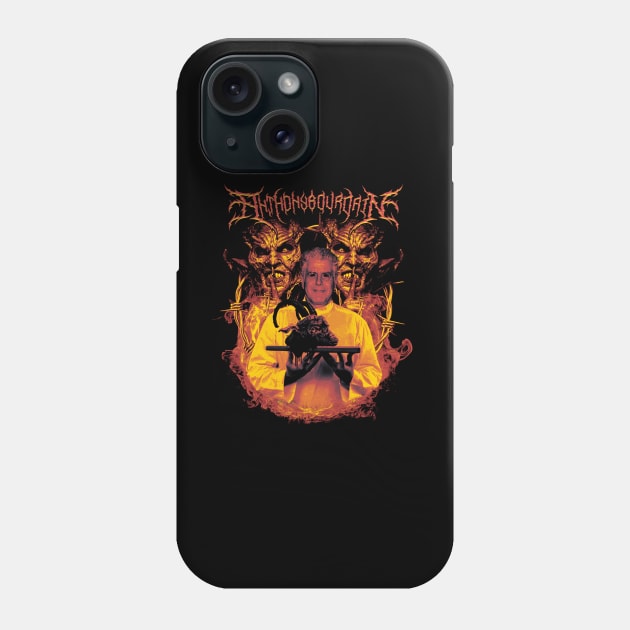 Anthony Bordain Satanic Black Metal Phone Case by BolaMainan
