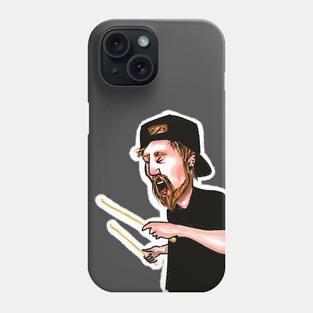 drummer.  make some noise Phone Case by barbasantara