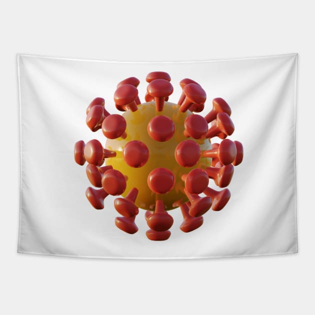 Virus cell Tapestry by 3DVictory