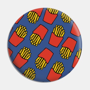 French Fries Pattern Pin