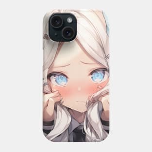 Cute shy girl anime Phone Case