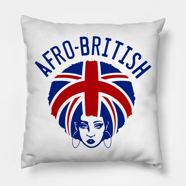 AFRO-BRITISH Pillow by LILNAYSHUNZ