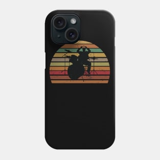 Drummer Gift Vintage Retro Drumming Lovers Gift Phone Case