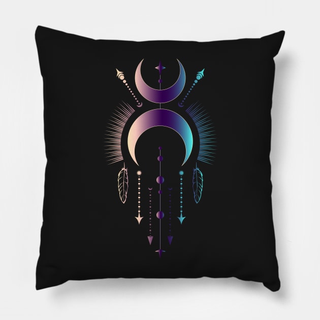 Moon Dreamcatcher Pillow by Cordata