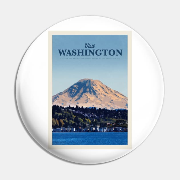 Visit Washington Pin by Mercury Club