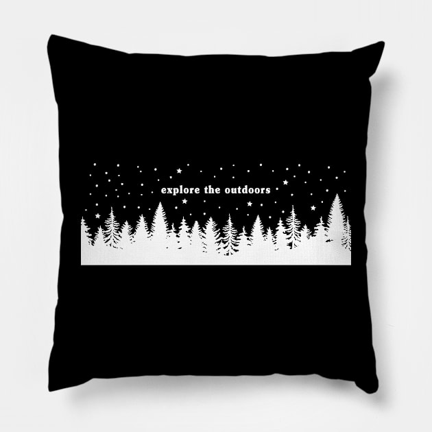 Explore the Outdoors Pillow by CS Designs