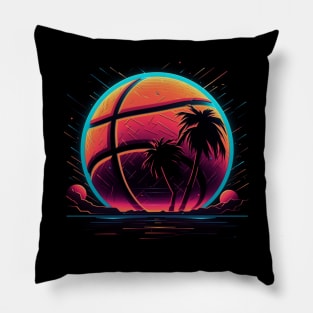 neon basketball Pillow