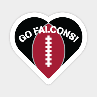 Heart Shaped Atlanta Falcons Magnet